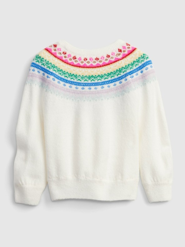 GAP Baby pletený svetr se vzorem GAP