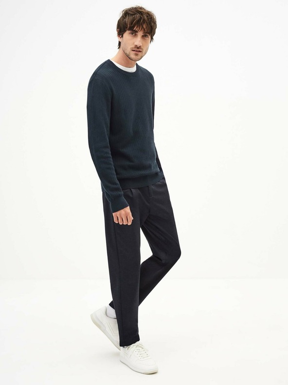 Celio Tmavě modrý pánský svetr Celio Teverti