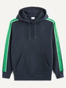 Celio Tmavě modrá pánská mikina s kapucí Celio Vebandit