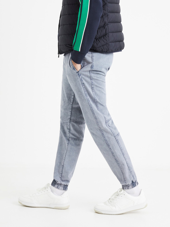 Celio Modré pánské kalhoty Celio Vosyd
