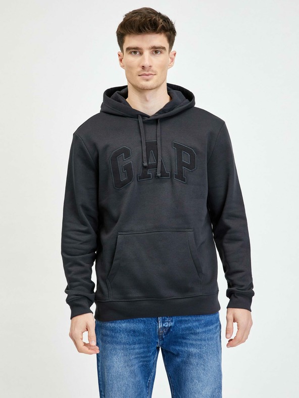 GAP Fleece mikina s kapucí a logem GAP