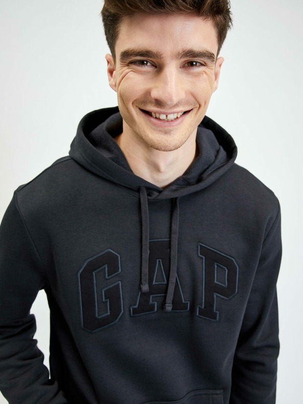 GAP Fleece mikina s kapucí a logem GAP