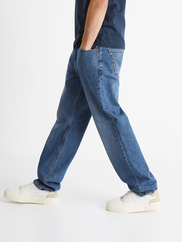Celio Modré džíny Loose fit Celio C75 Coback2