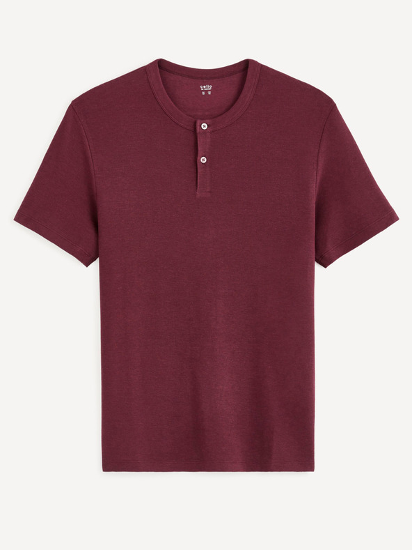 Celio Vínové tričko s krátkým rukávem Celio Cegabble