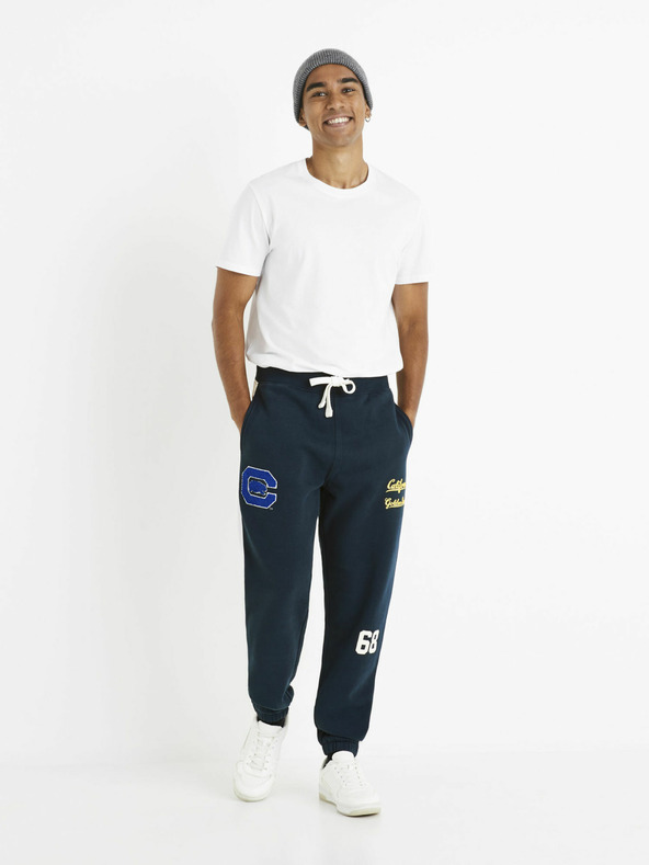 Celio Tmavě modré pánské tepláky Celio California Golden Bears