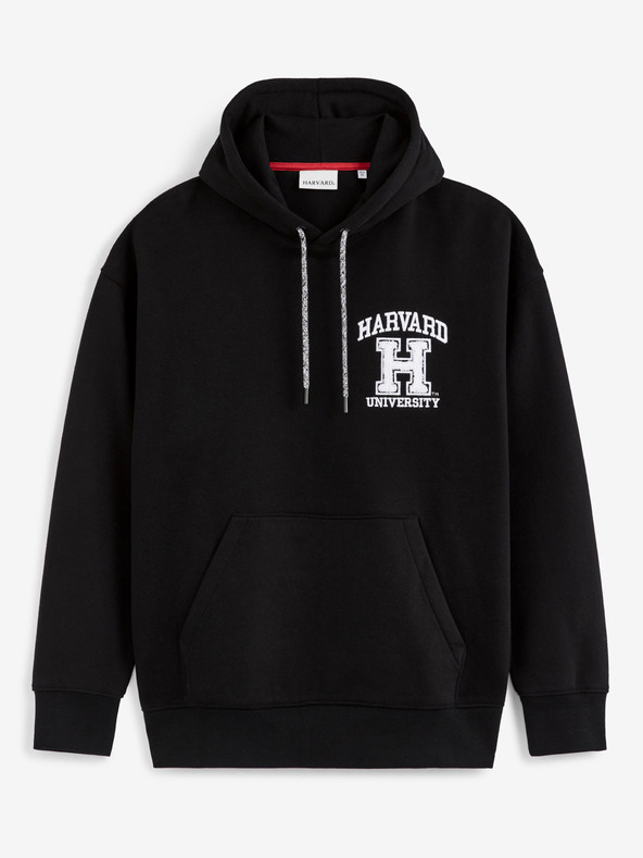 Celio Černá pánská mikina s kapucí Celio Harvard University