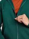 Celio Tmavě zelená pánská mikina na zip Celio Vethree