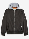 Celio Černý pánský bomber s kapucí Celio Cujameshoo