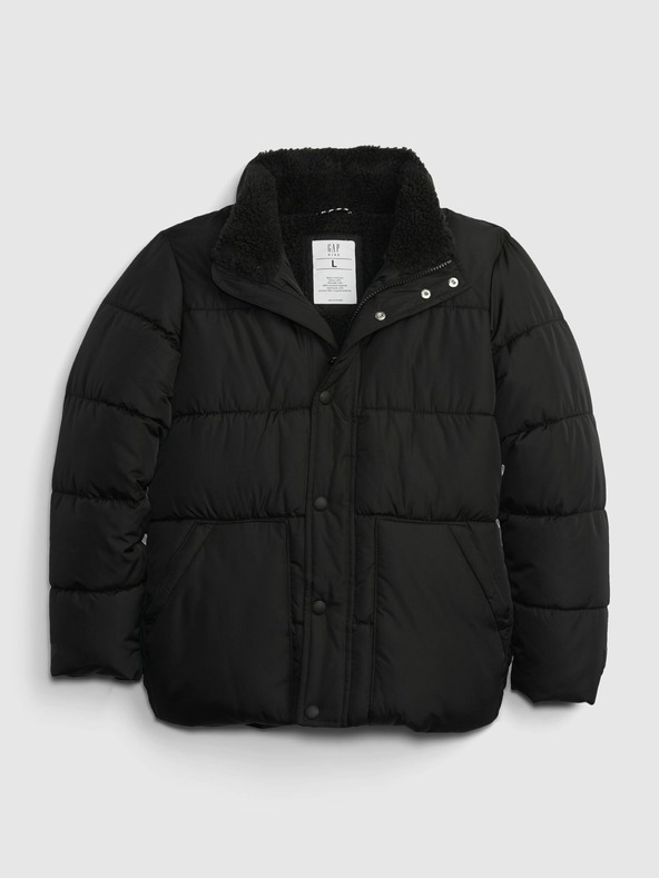 GAP Dětská zimní bunda s kožíškem GAP