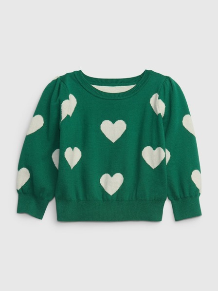 GAP Baby svetr se vzorem srdce GAP