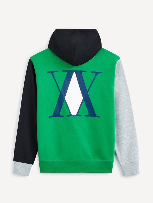 Celio Zelená pánská mikina Celio Hunter x Hunter