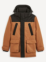 Celio Hnědá bunda parka Celio  Cubicol