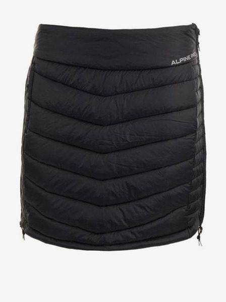 ALPINE PRO Černá dámská prošívaná zimní sukně ALPINE PRO OZARA