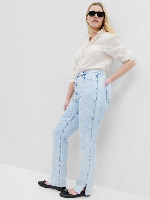 GAP Džíny High Rise Slim Vintage Split-Hem GAP