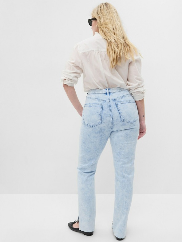 GAP Džíny High Rise Slim Vintage Split-Hem GAP