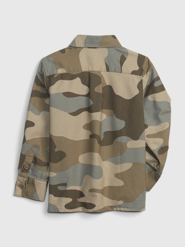 GAP Baby košile s army vzorem GAP
