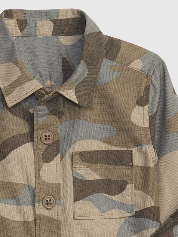 GAP Baby košile s army vzorem GAP