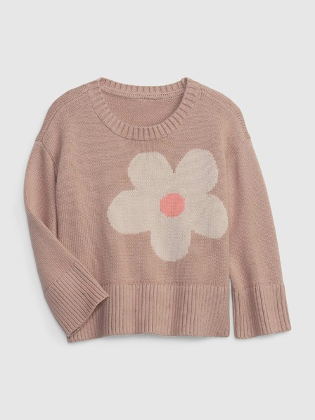 GAP Baby svetr s květinou GAP