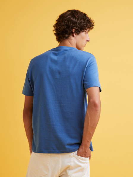 Celio Modré pánské tričko Celio Feklyn