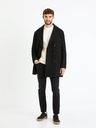 Celio Krémový pánský basic svetr Celio Beclo