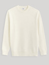 Celio Krémový pánský basic svetr Celio Beclo