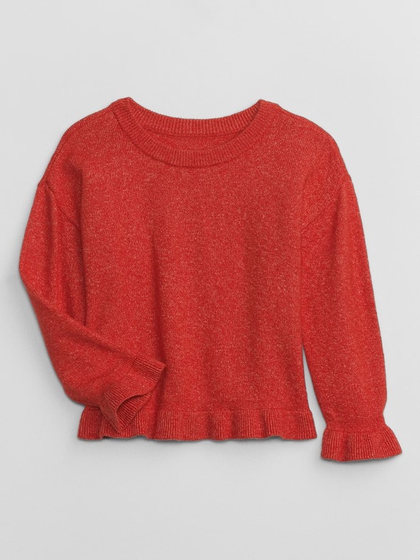 GAP Baby svetr s volánky CashSoft GAP