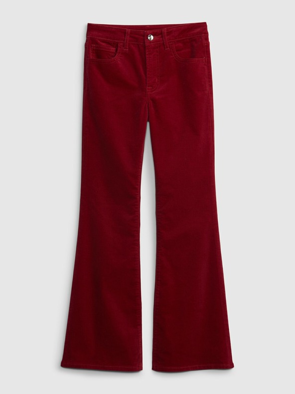 GAP Dětské sametové džíny flare GAP