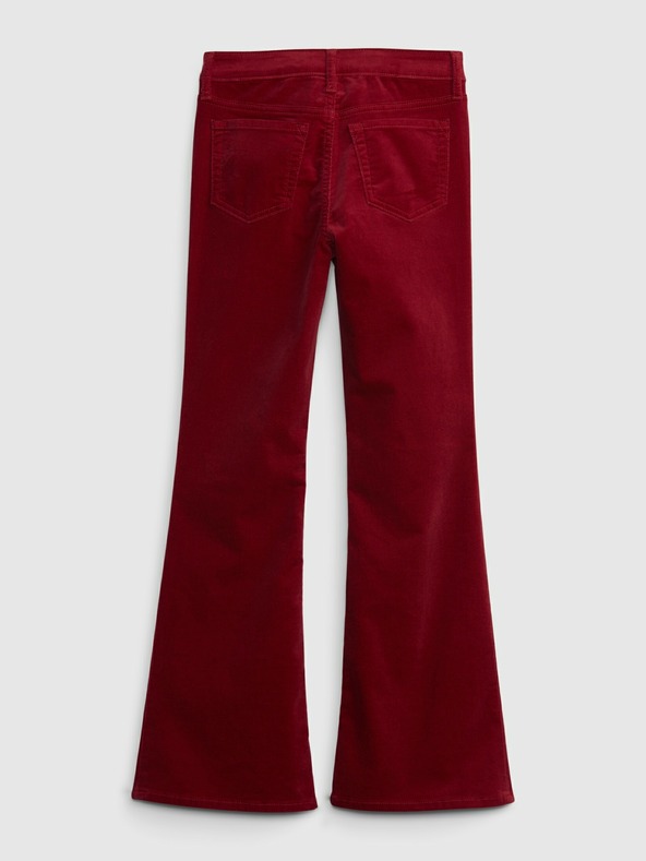 GAP Dětské sametové džíny flare GAP