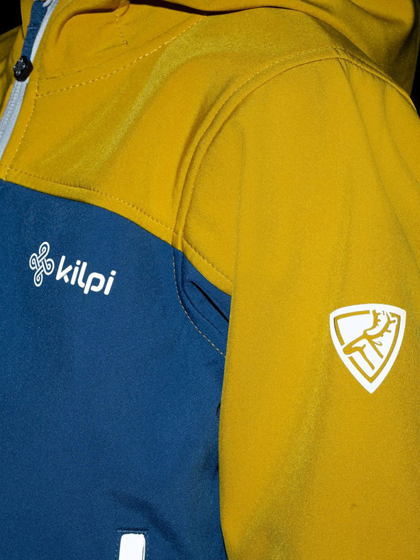 Kilpi Žluto-modrá klučičí softdhellová bunda Kilpi Ravio