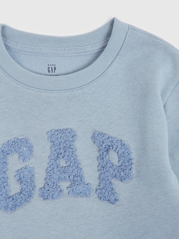 GAP Baby mikinové šaty s logem GAP