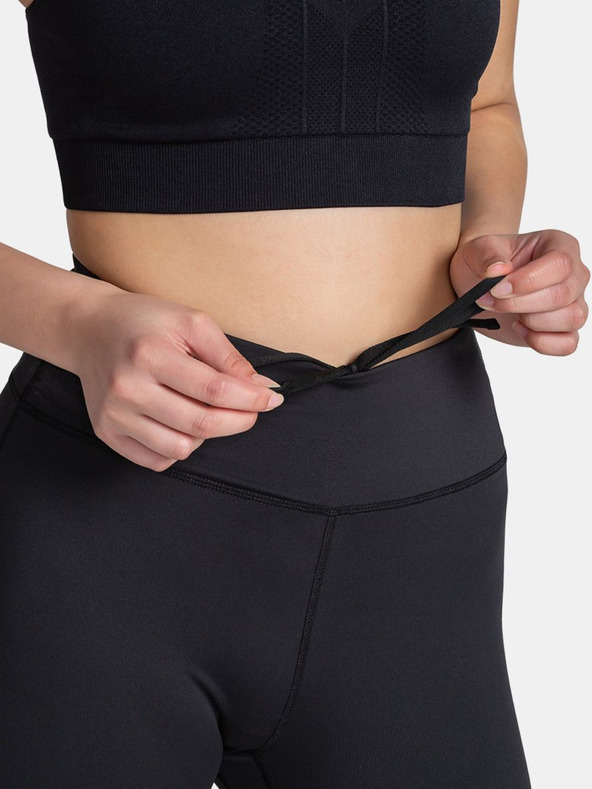 Kilpi Černé dámské tříčtvrteční sportovní legíny Kilpi AMIRA