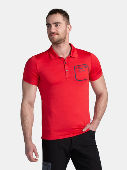 Kilpi Červené pánské sportovní polo tričko Kilpi GIVRY