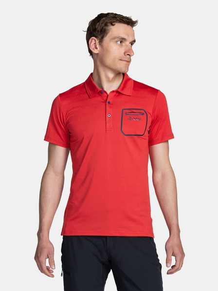 Kilpi Červené pánské sportovní polo tričko Kilpi GIVRY