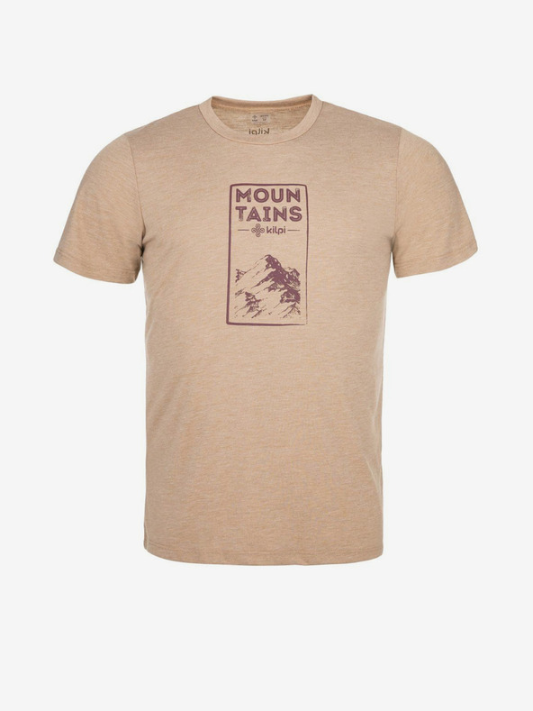 Kilpi Béžové pánské tričko Kilpi GAROVE-M
