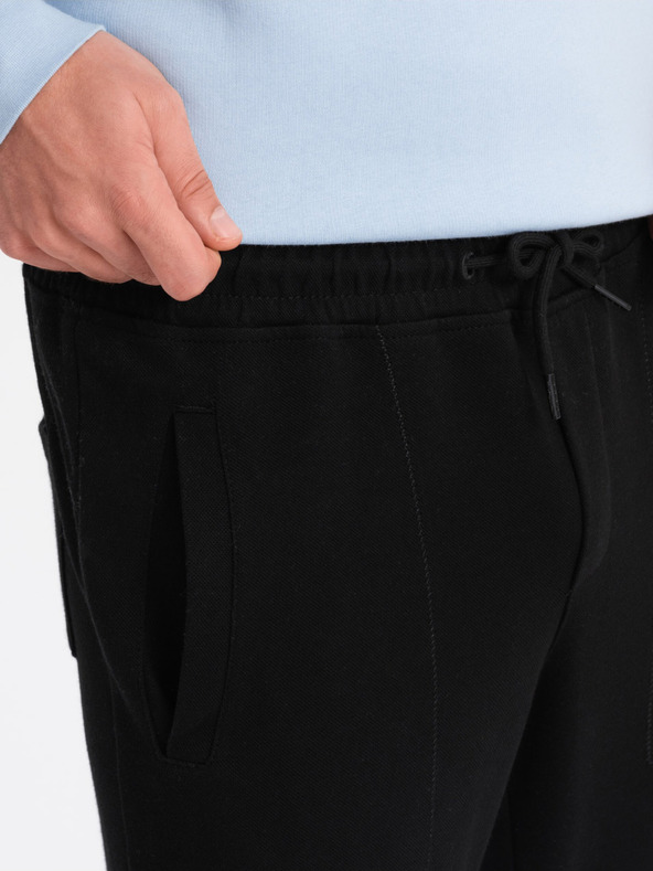 Ombre Clothing Černé pánské tepláky Ombre Clothing CARROT