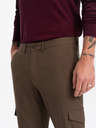 Ombre Clothing Khaki pánské cargo kalhoty Ombre Clothing