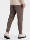 Ombre Clothing Hnědé pánské tepláky Ombre Clothing