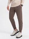 Ombre Clothing Hnědé pánské tepláky Ombre Clothing