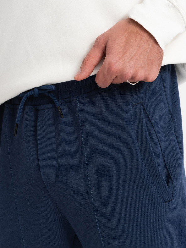 Ombre Clothing Tmavě modré pánské tepláky Ombre Clothing CARROT