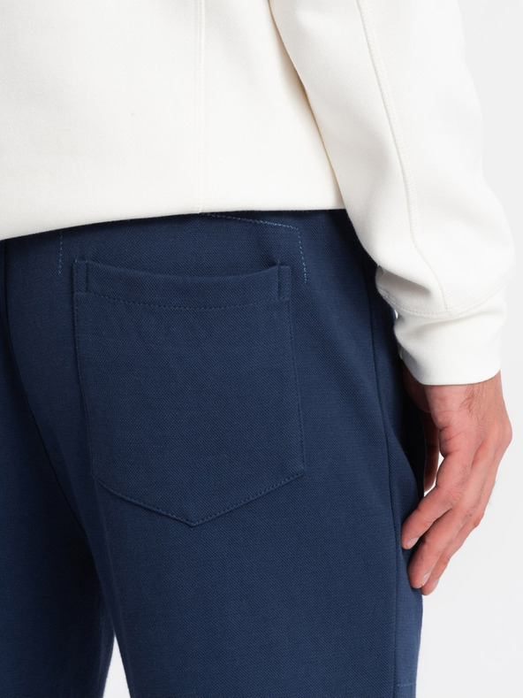 Ombre Clothing Tmavě modré pánské tepláky Ombre Clothing CARROT