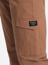 Ombre Clothing Hnědé pánské cargo kalhoty Ombre Clothing
