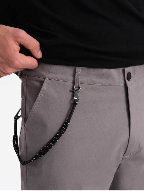 Ombre Clothing Šedé pánské cargo kalhoty Ombre Clothing