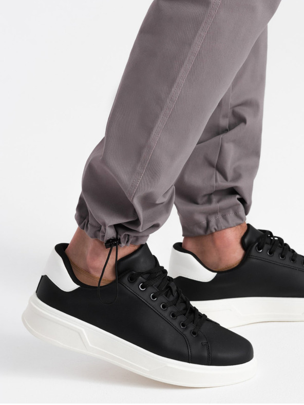 Ombre Clothing Šedé pánské cargo kalhoty Ombre Clothing