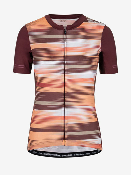 Kilpi Vínovo-oranžový dámský cyklistický dres Kilpi MOATE
