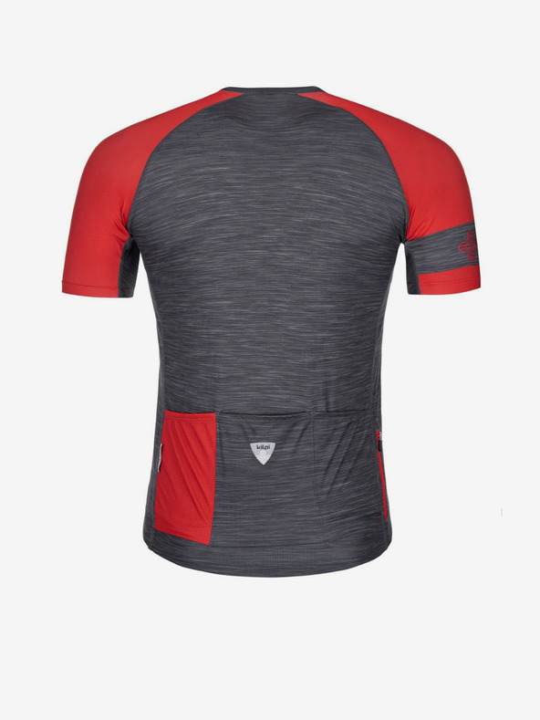 Kilpi Červeno-šedý pánský cyklistický dres Kilpi SELVA