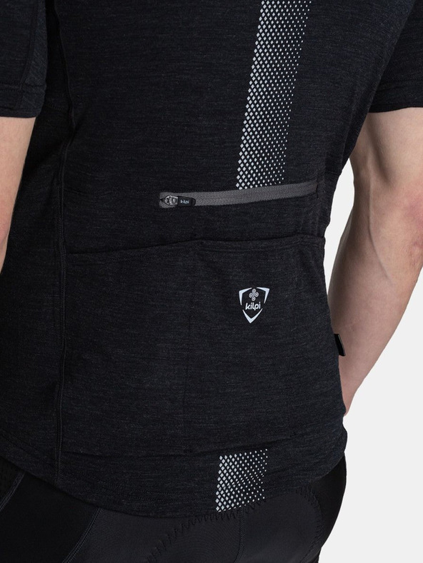 Kilpi Černý pánský cyklistický dres Kilpi PETRANA