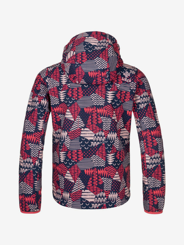 Kilpi Modro-růžová holčičí vzorovaná softshellová bunda KILPI RAVIA