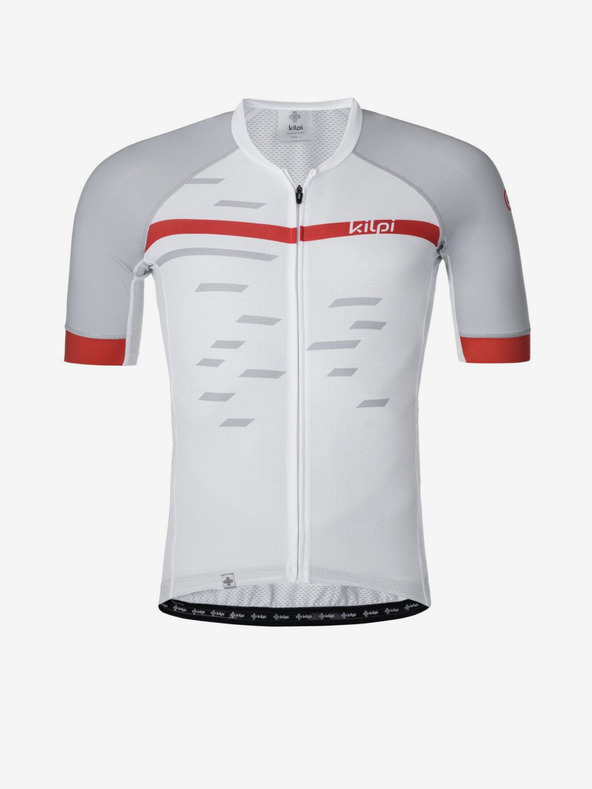 Kilpi Bílý pánský cyklistický dres Kilpi NERITO