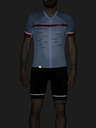 Kilpi Bílý pánský cyklistický dres Kilpi NERITO