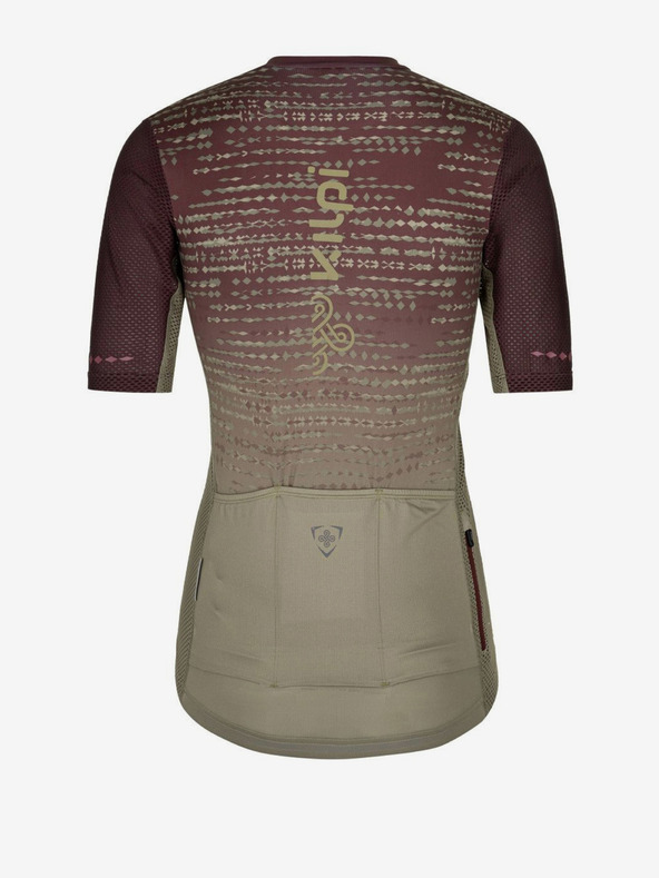 Kilpi Khaki-vínový dámský cyklistický dres Kilpi RITAEL-W
